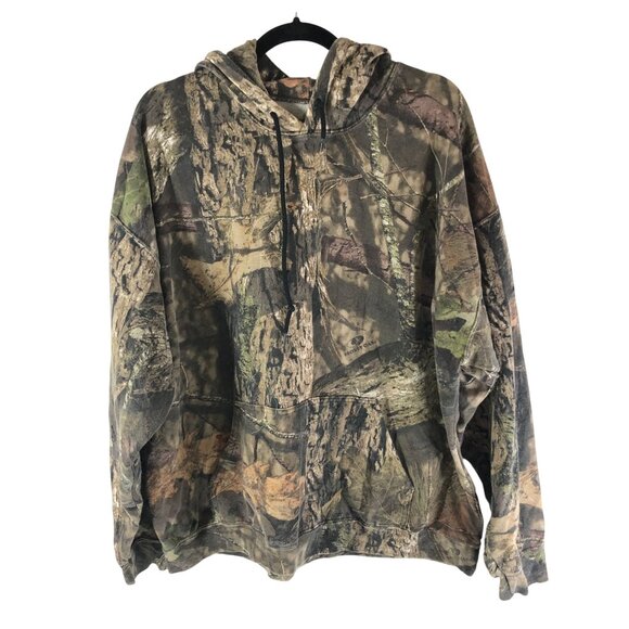 Mossy Oak Mens Hoodie Pullover Camouflage Outdoors Hunting XL - Picture 1 of 3